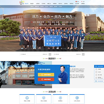 五環集(ji)團(tuán)官方(fang)網站網站效果圖